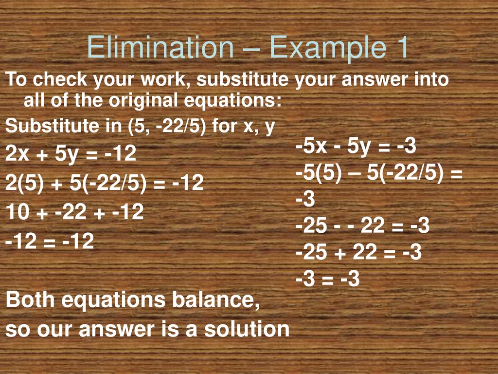 Solving Systems Of Equations Ppt Download Solving Systems Of Equations Ppt Download
