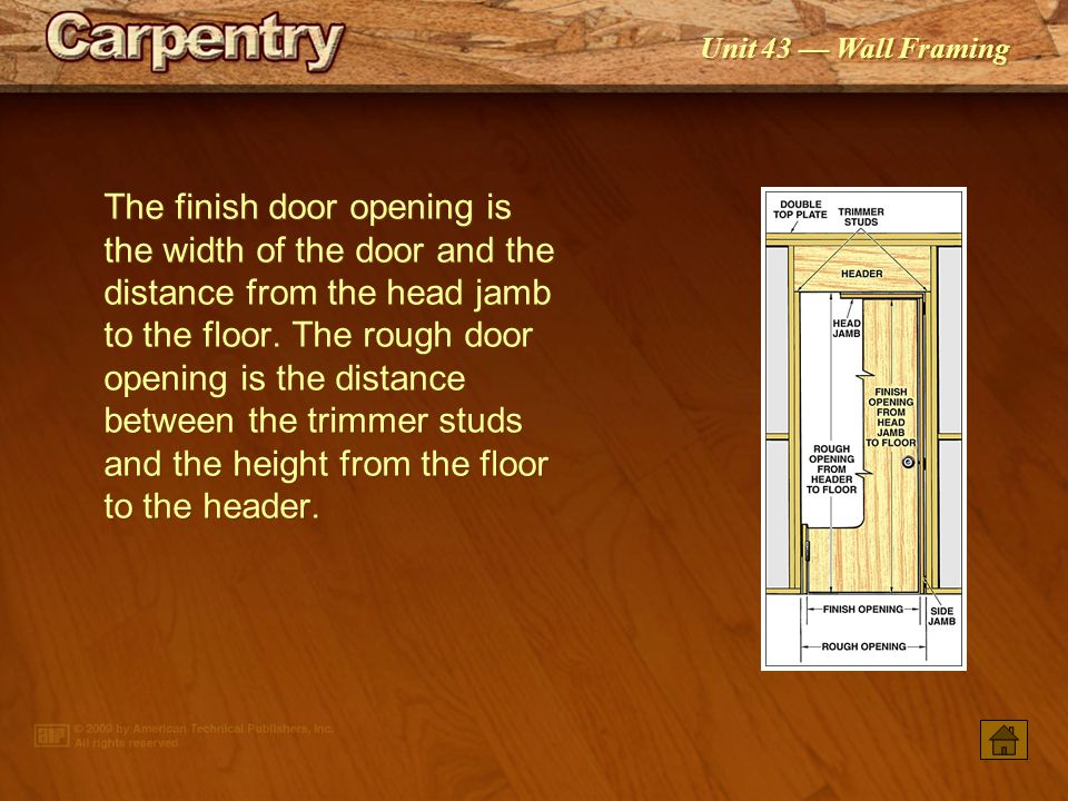 Am I measuring the rough opening correctly? : r/Carpentry