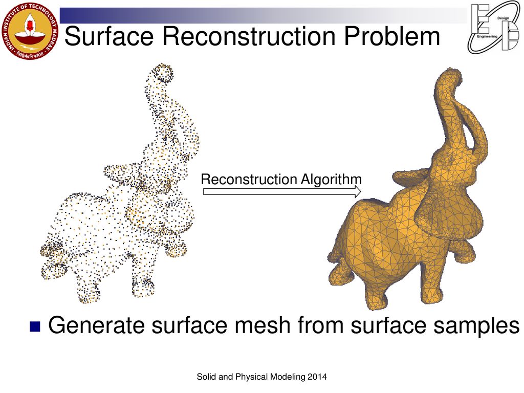 Reconstruction of water tight surfaces through delaunay sculpting ppt