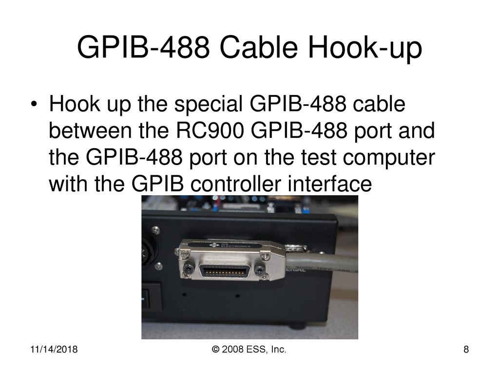 GPIB-488 Cable Hook-up