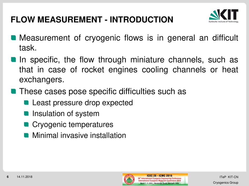 Flow measurement - INTRODUCTION