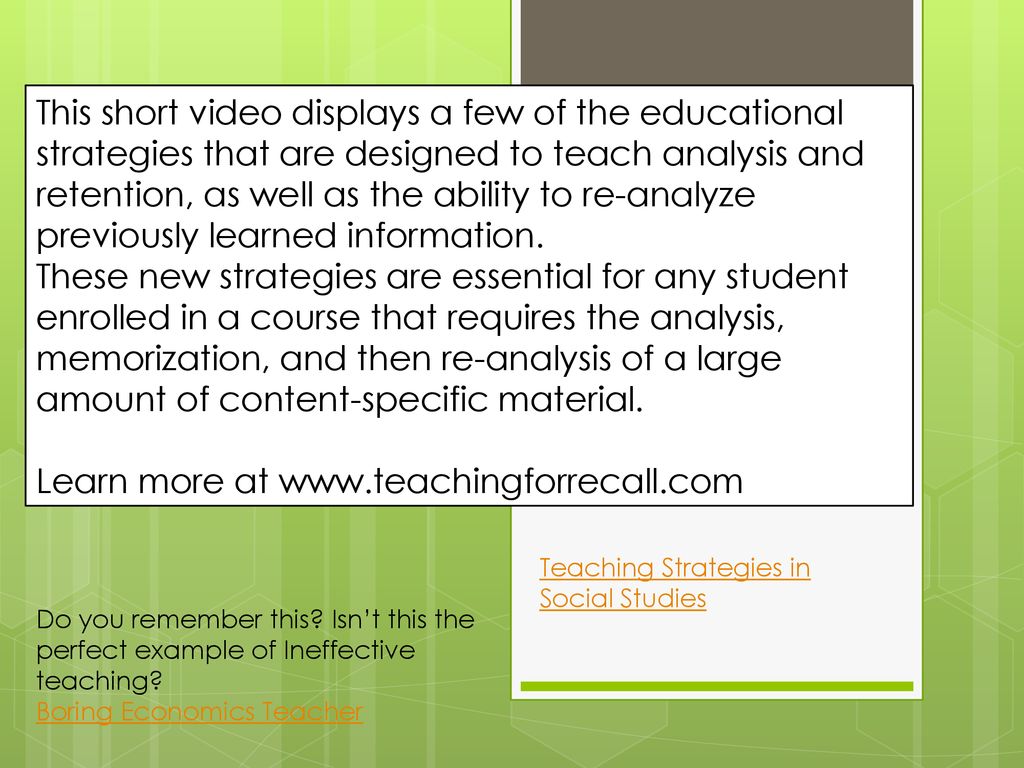 Strategies For Effective Teaching And Learning - Ppt Download