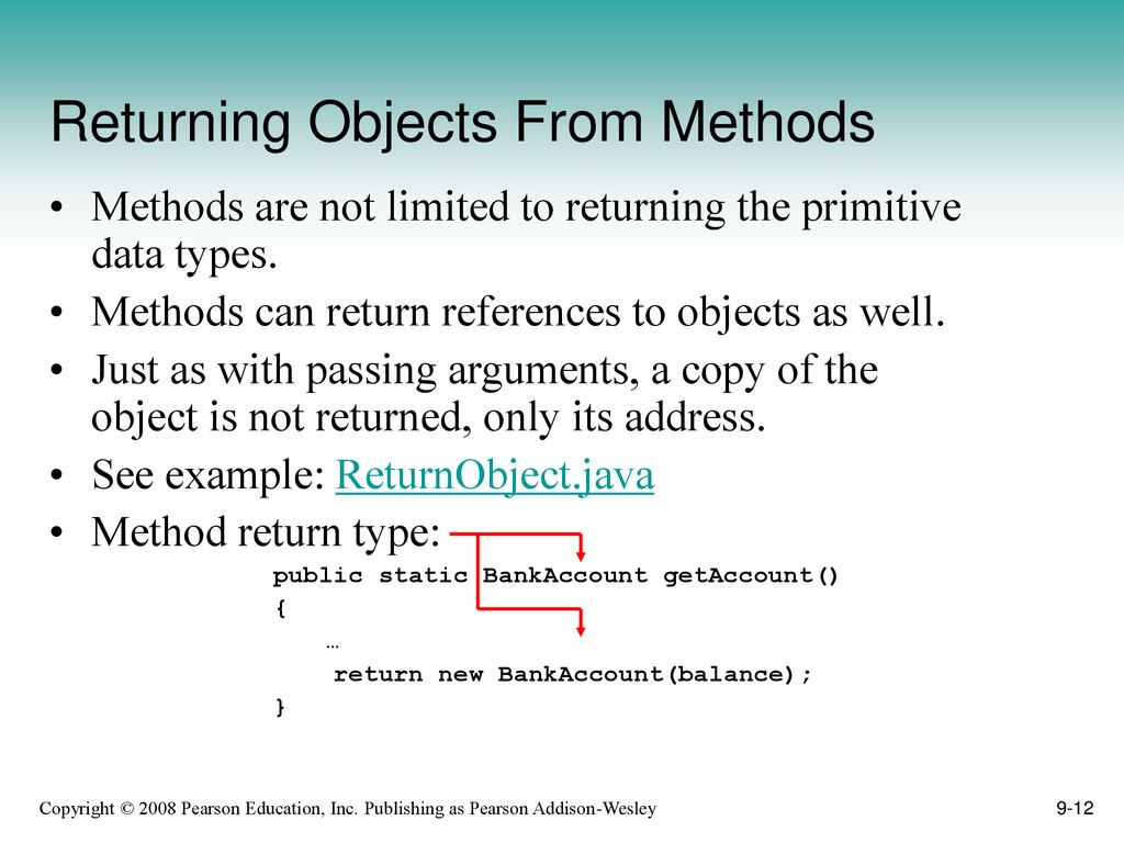 Chapter 9: A Second Look at Classes and Objects - ppt download