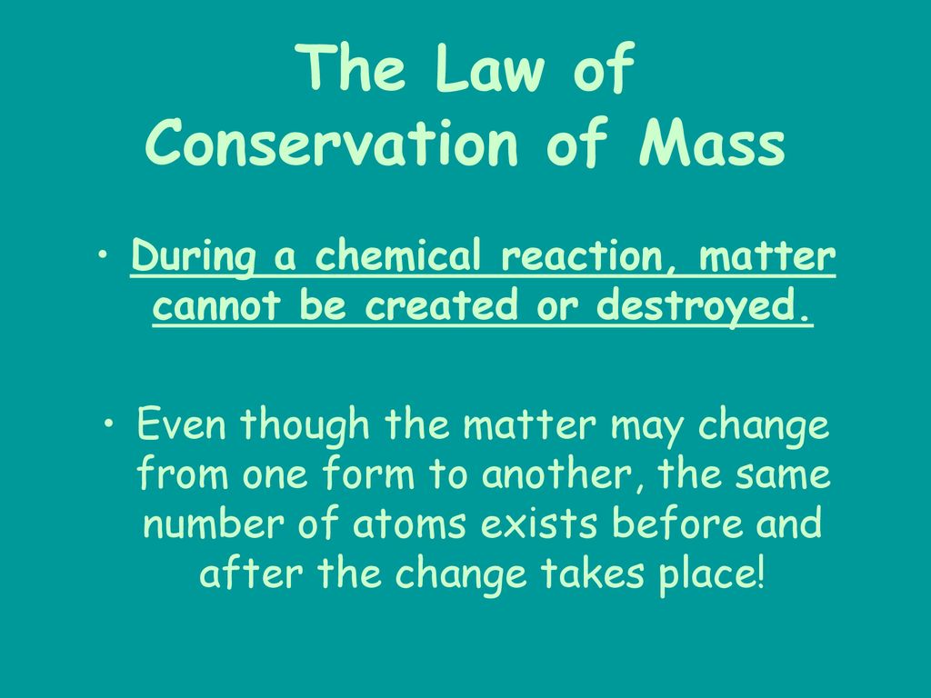 the-law-of-conservation-of-mass-ppt-download