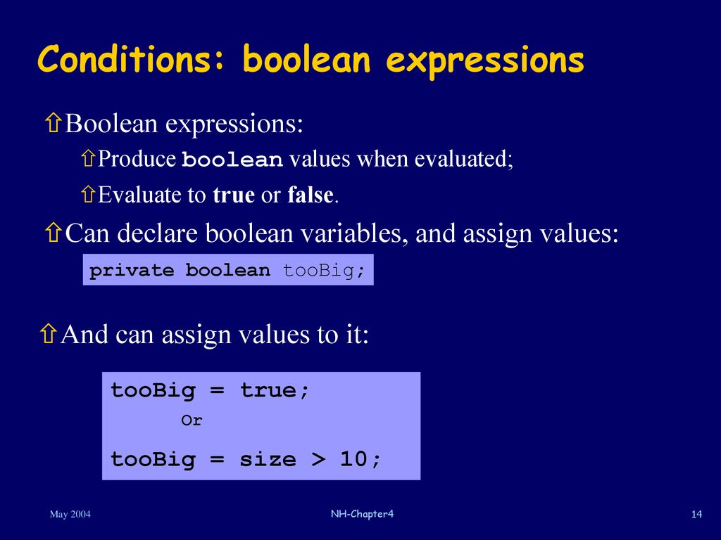 Chapter 4 : Conditionals - ppt download