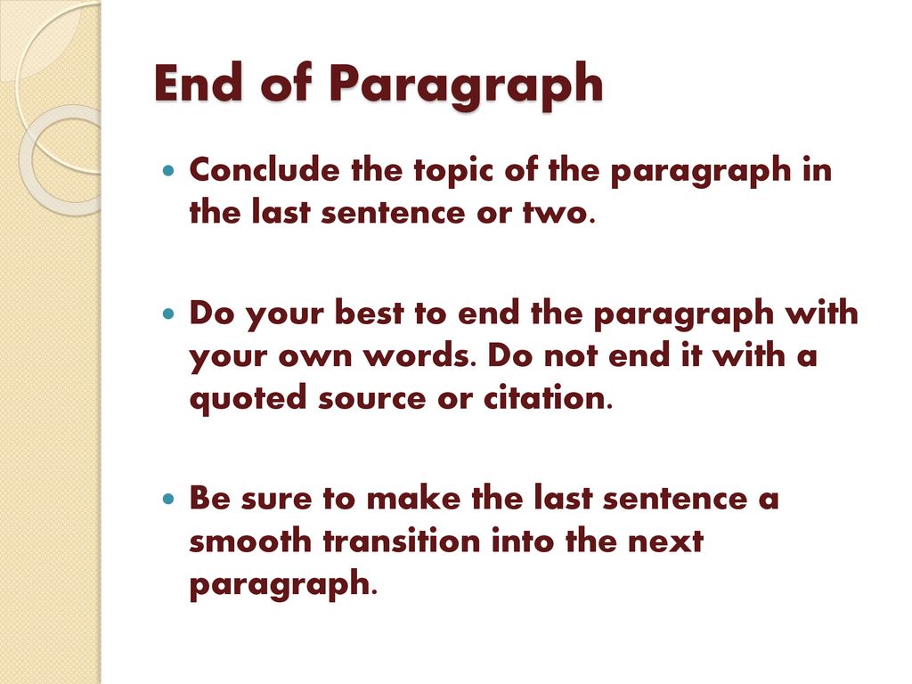 How to Write Good Paragraphs - ppt download