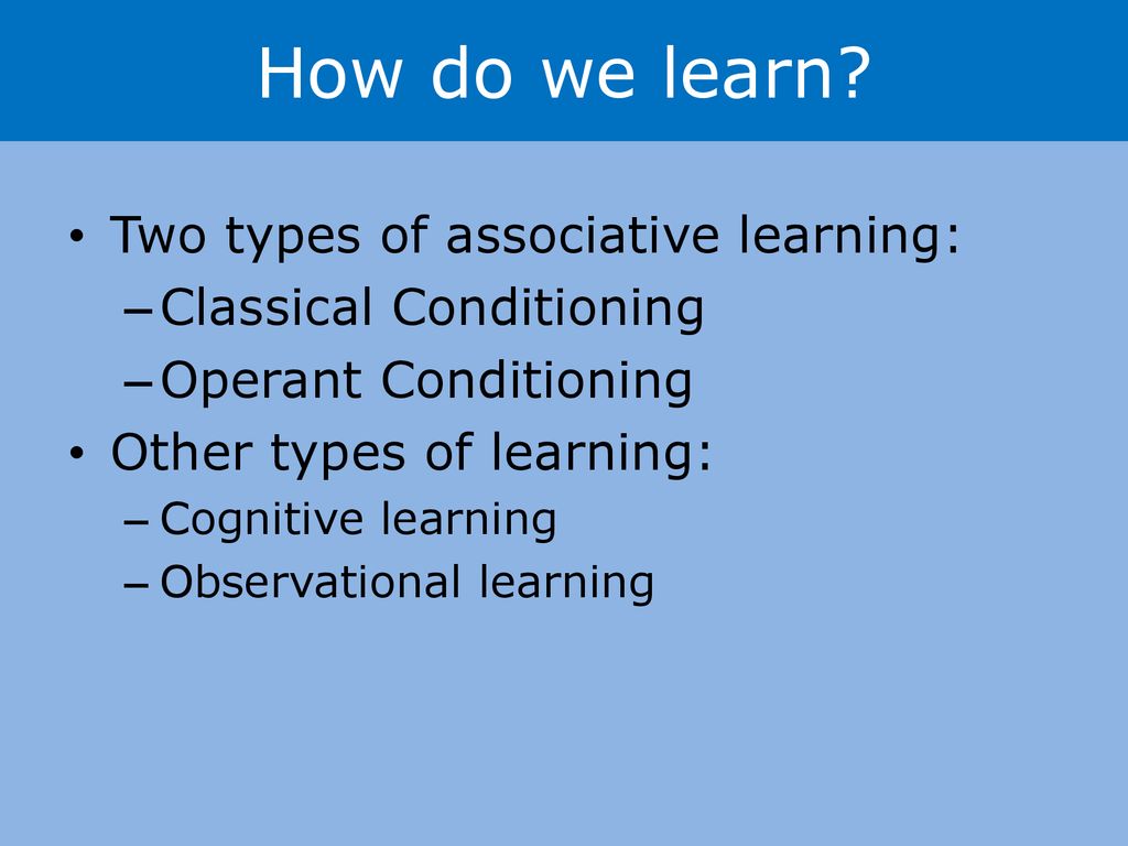 Learning. - ppt download