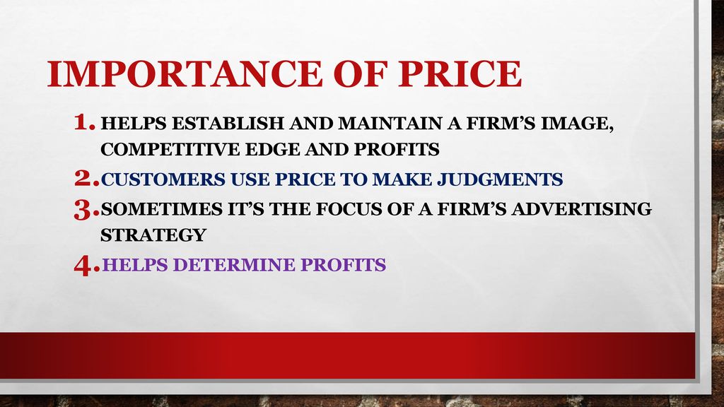 pricing-one-of-the-4-p-s-ppt-download