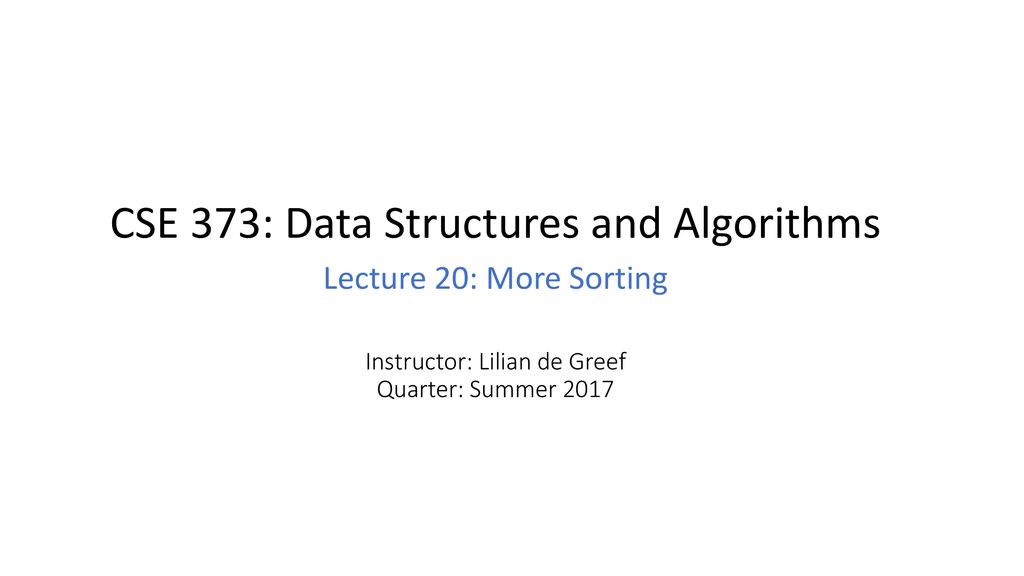 Instructor: Lilian de Greef Quarter: Summer ppt download