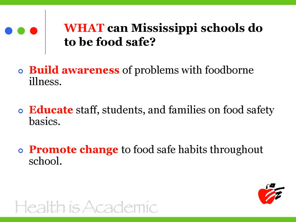 WHAT can Mississippi schools do to be food safe