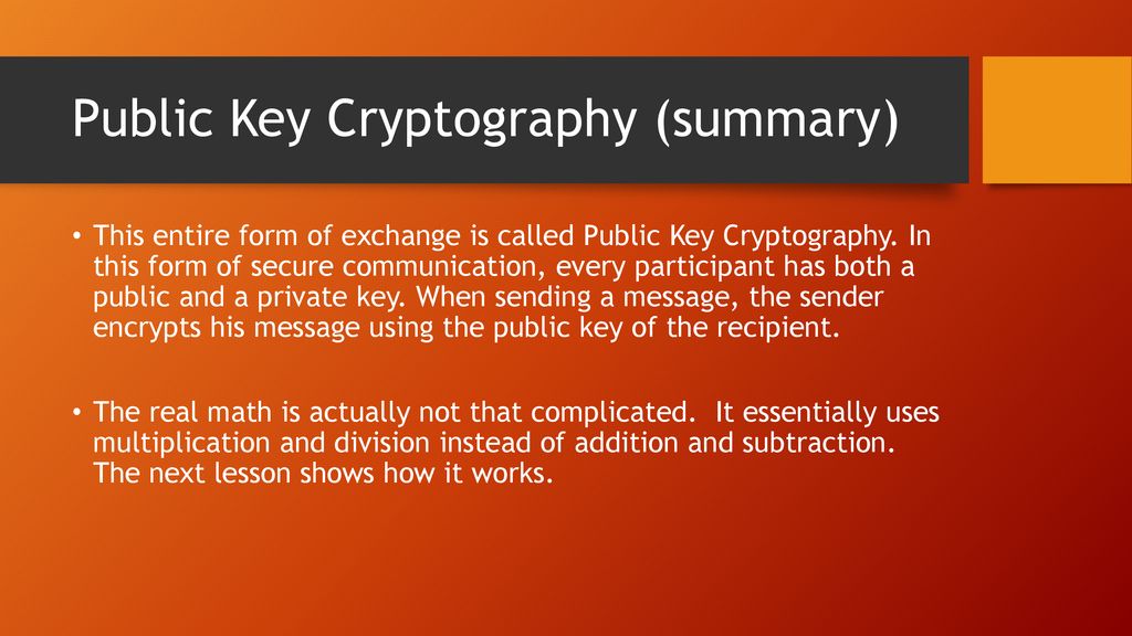 Public Key Cryptography - ppt download