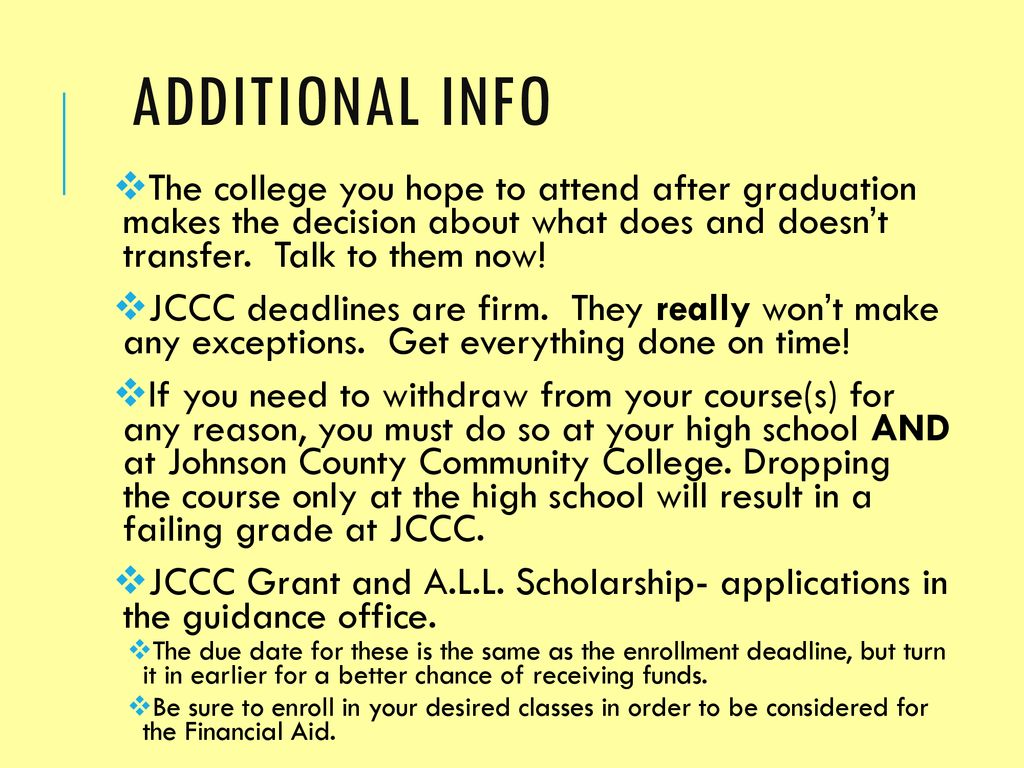 Johnson County Community College Olathe South ppt download