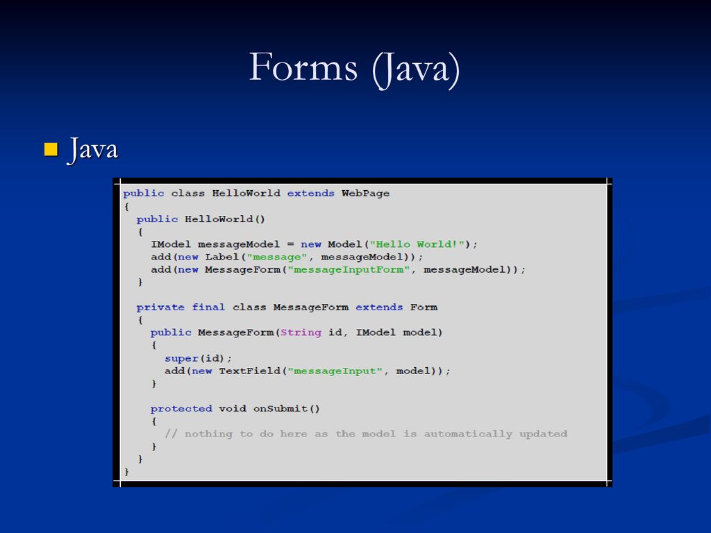 Java Web Application Framework - ppt download