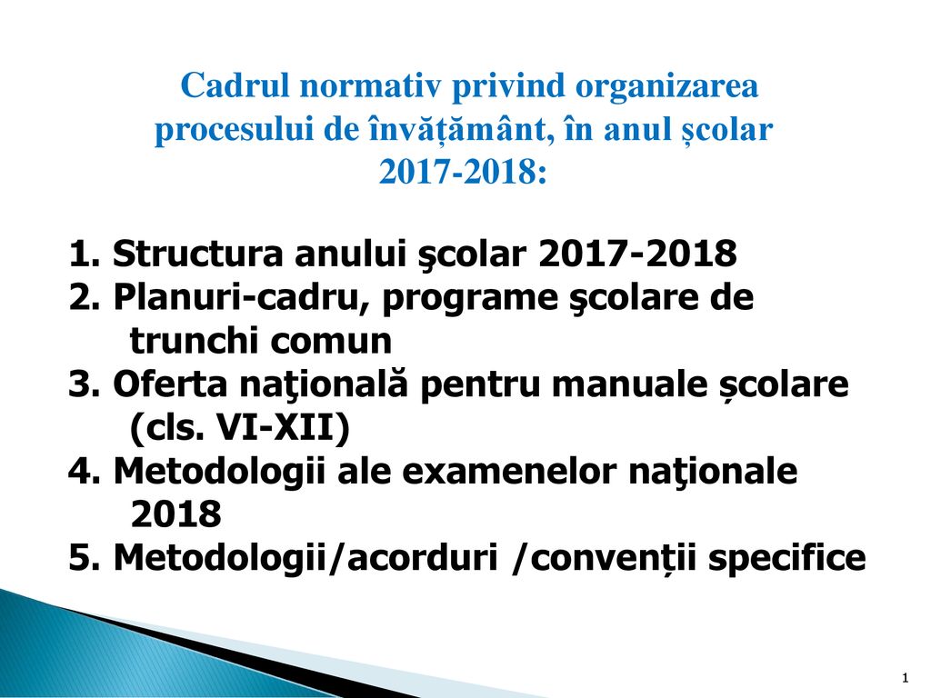 Planuri Cadru școala Gimnazială Nr 28 Dan Barbilian Constanța