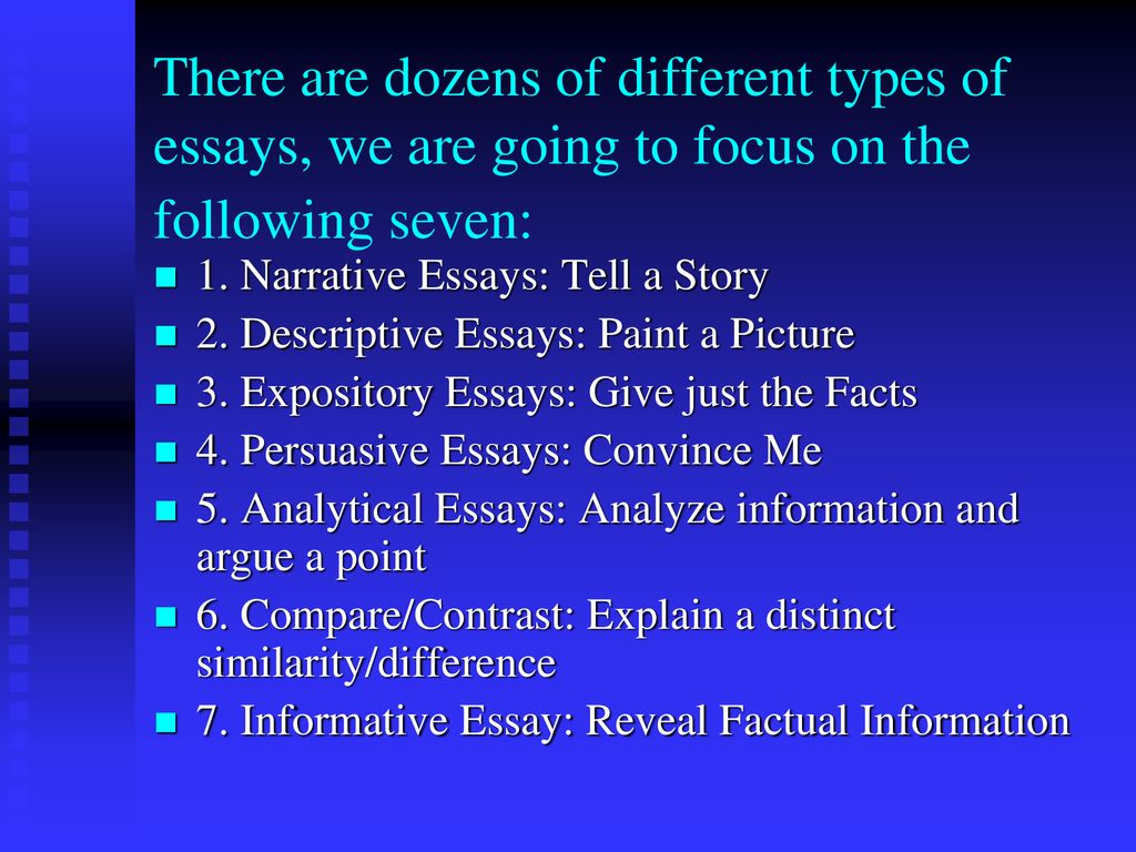 specific types of essay