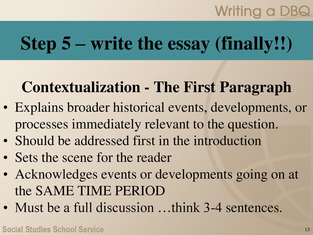 WRITING A DBQ: AP* U.S. History. - ppt download