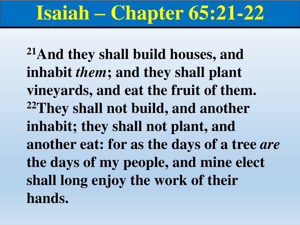 Isaiah Chapter 65 The Book Of - Ppt Download