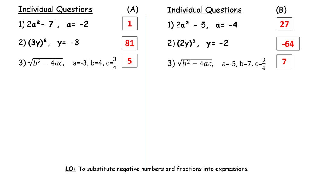 Substitution Grade B 14 11 Ppt Download
