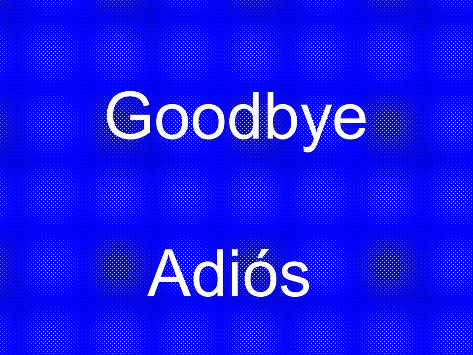 Goodbye Adiós