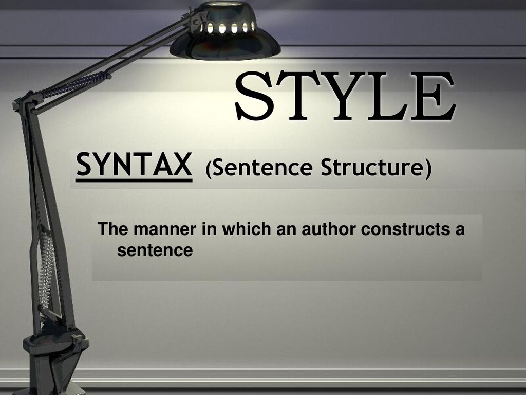 SYNTAX (Sentence Structure) - ppt download