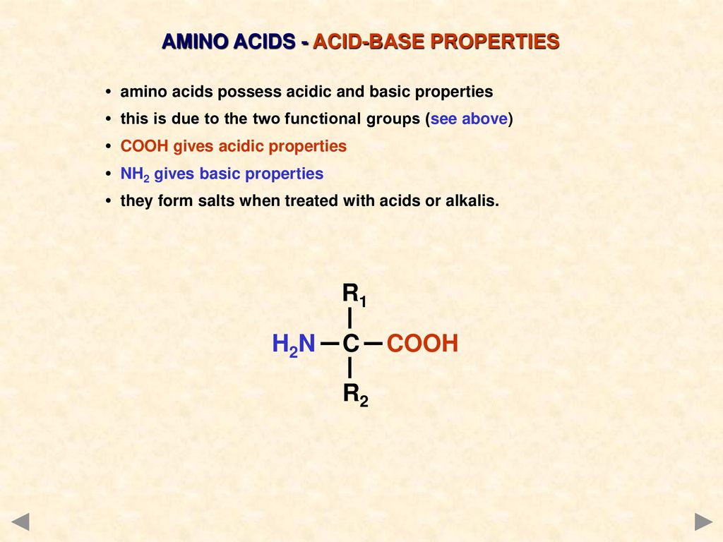 AMINO ACIDS - ACID-BASE PROPERTIES
