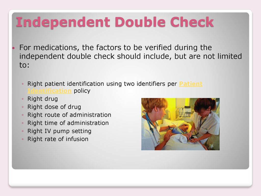 Independent Double Check