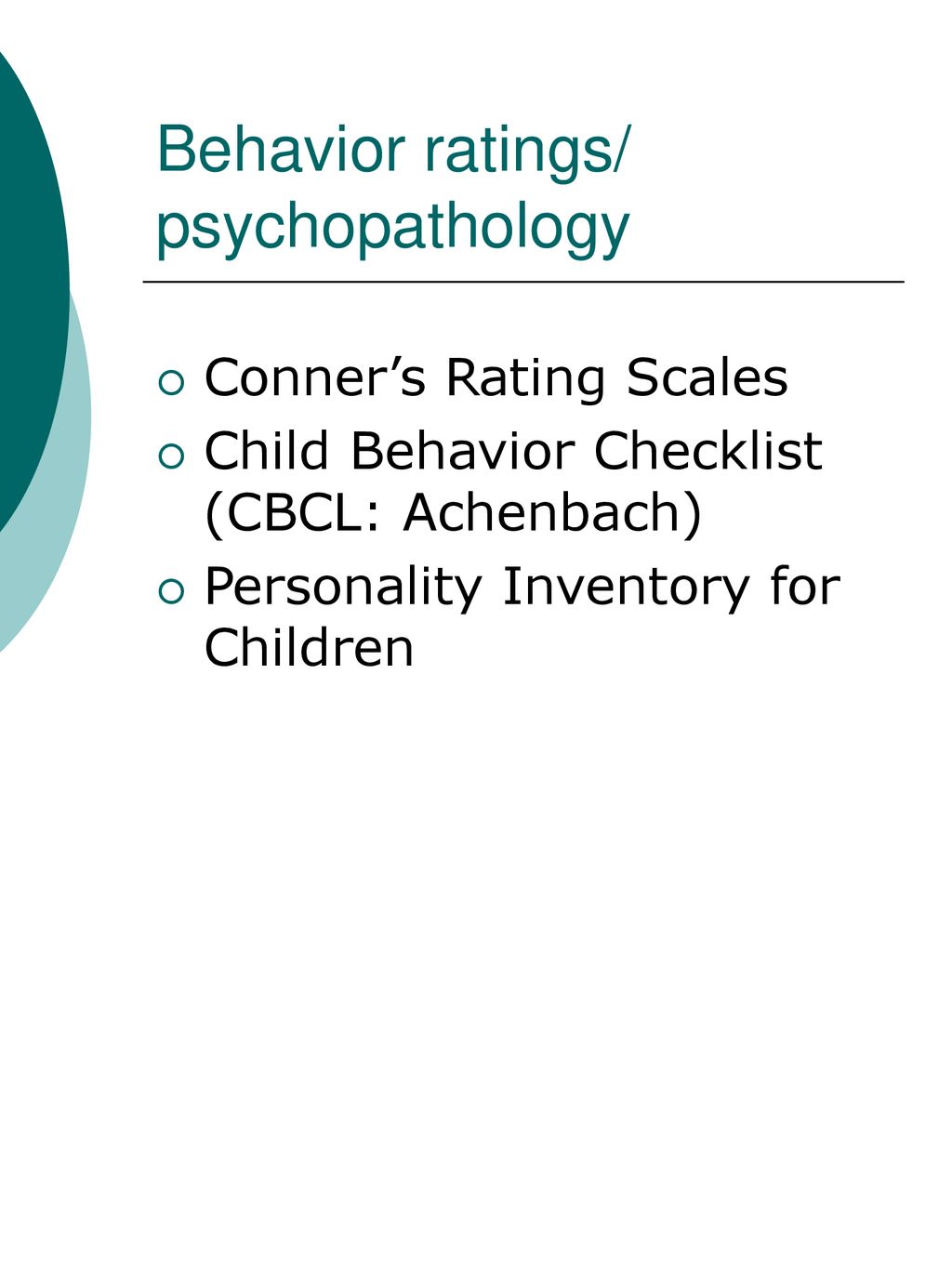 Testing in children ppt download