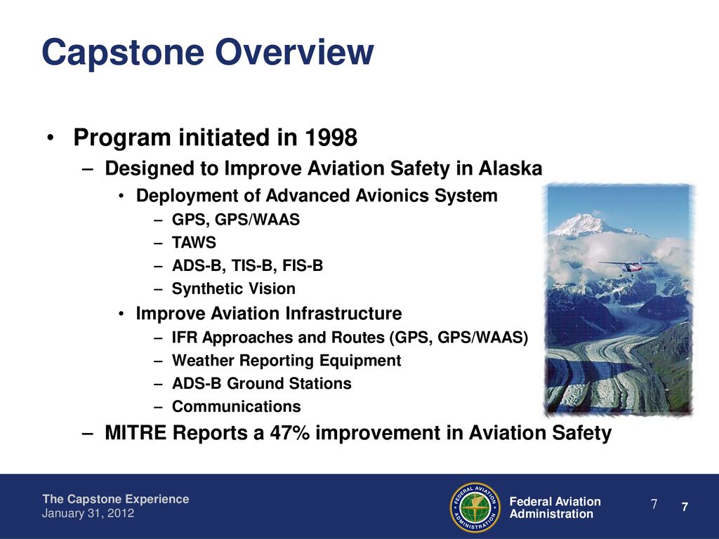Capstone Overview Program initiated in 1998