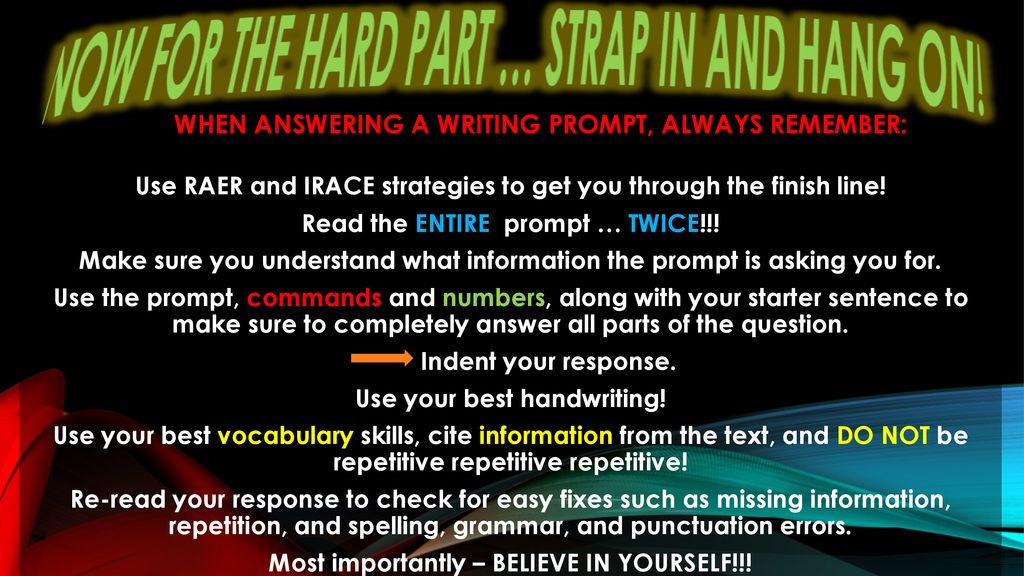 HOW TO STEAL YOUR STARTER SENTENCE FROM A WRITING PROMPT ppt download