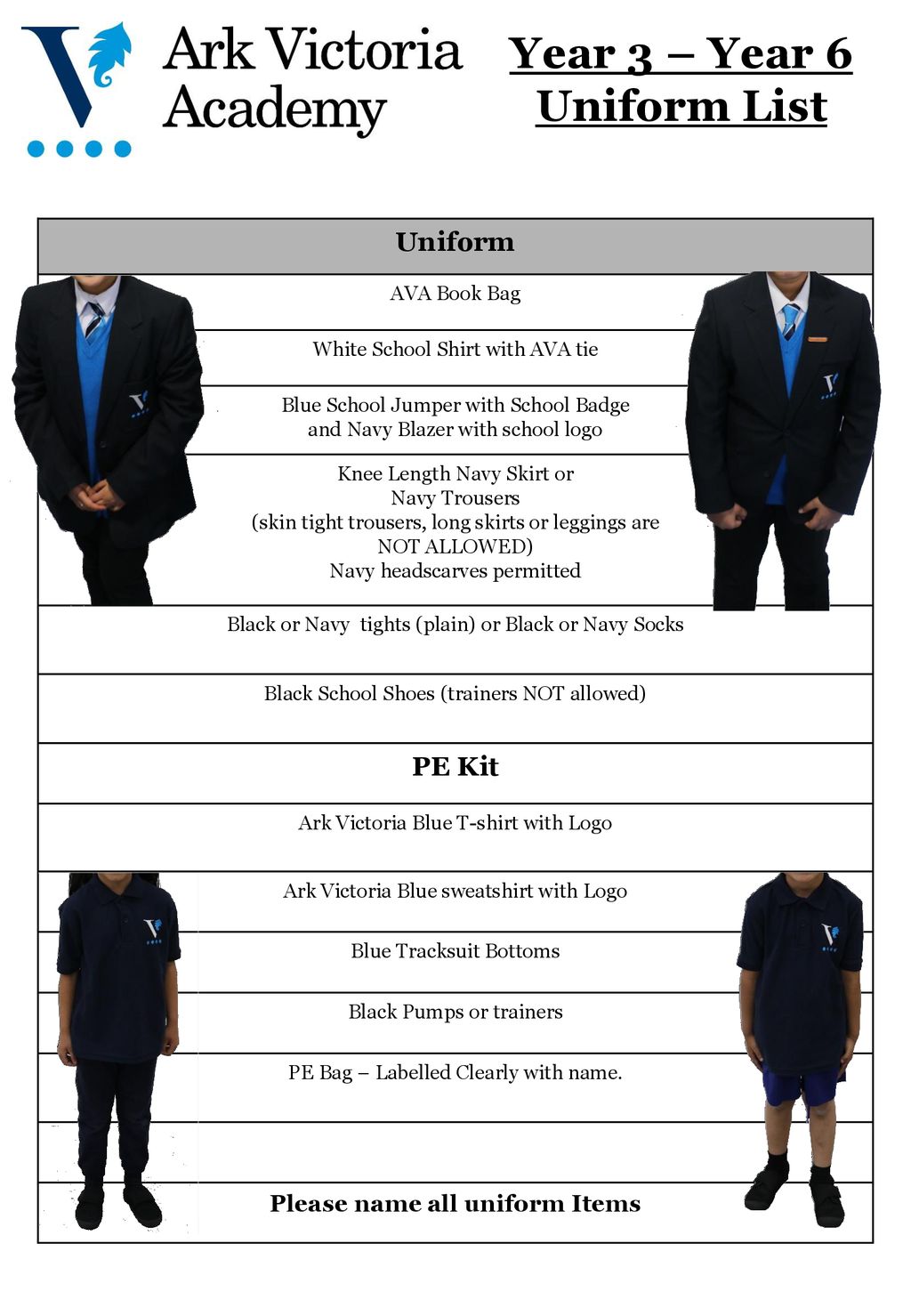 Please name all uniform Items - ppt download