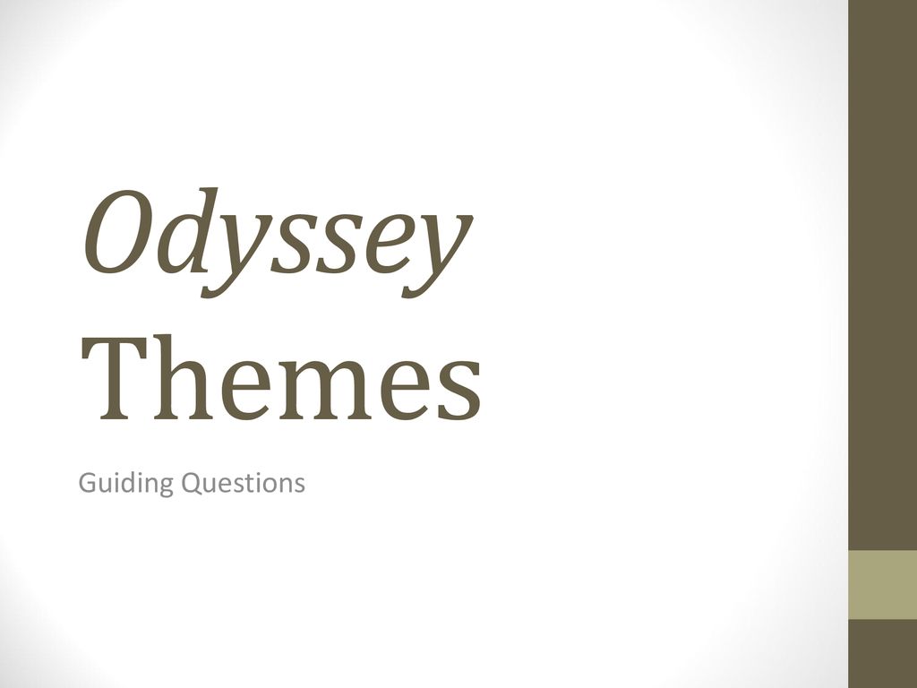 Odyssey. - Ppt Download