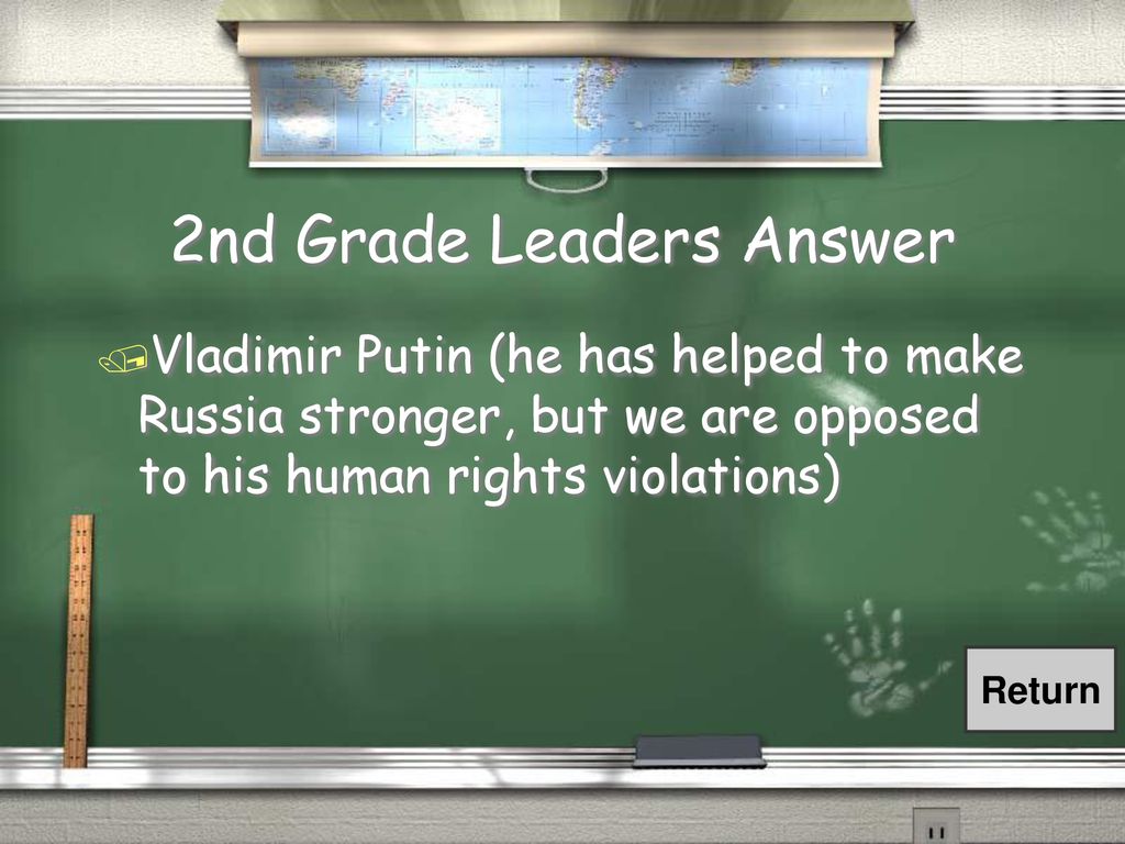 2nd Grade Leaders Answer