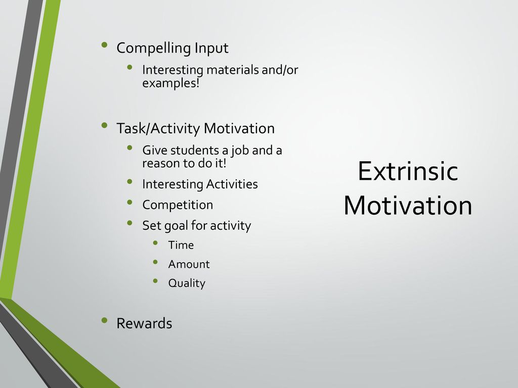 Setting the groundwork for student motivation - ppt download