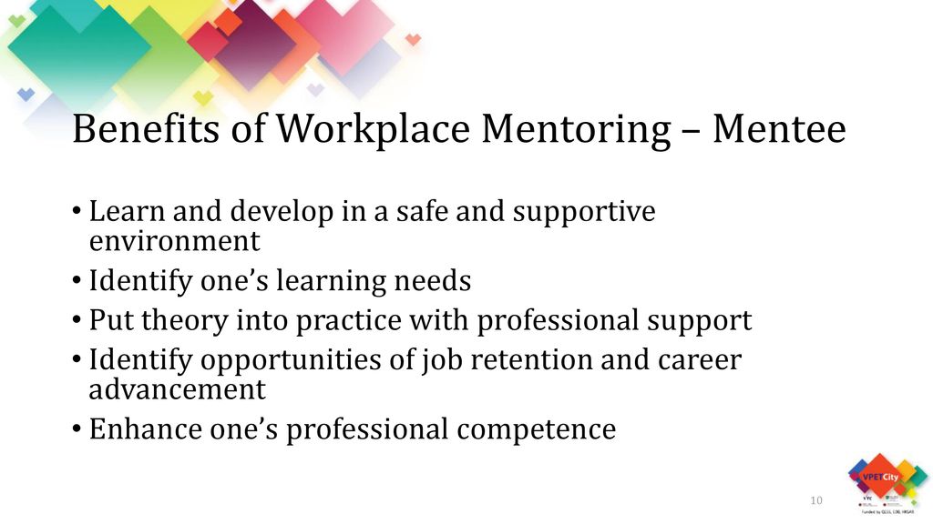 Benefits of Workplace Mentoring – Mentee