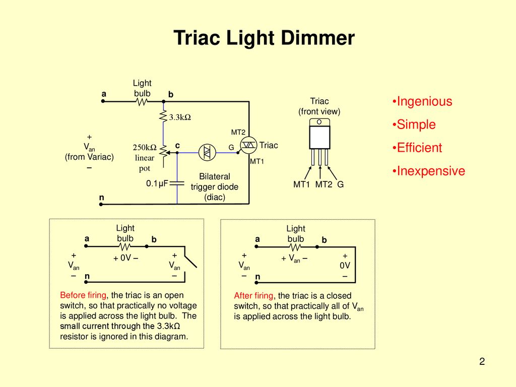 Triac Light Dimmer. - ppt download