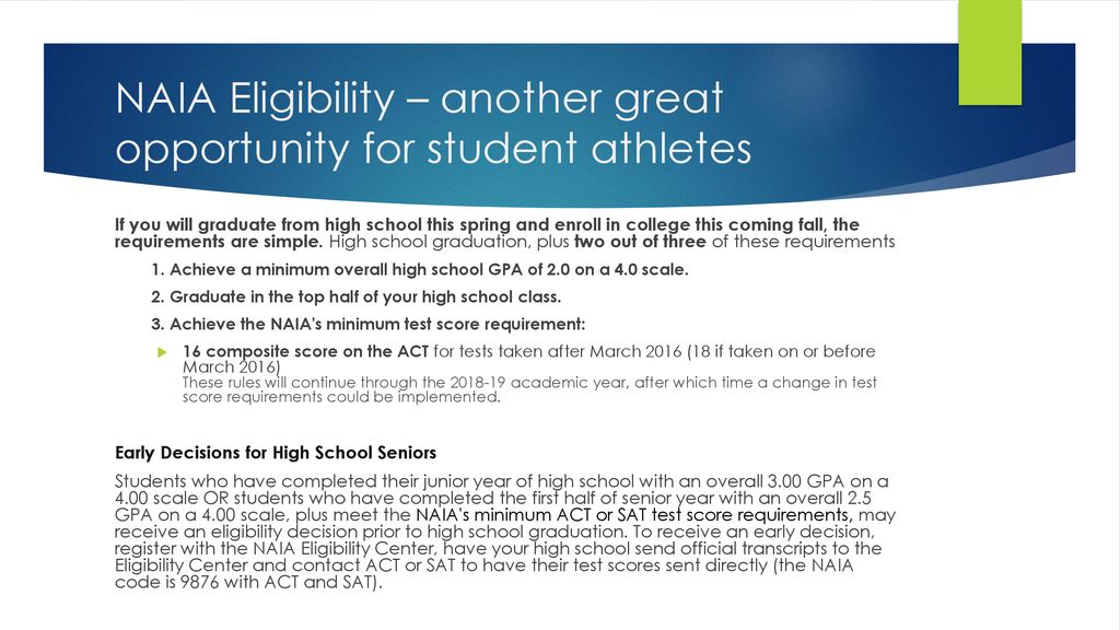 How to Navigate the NCAA Process ppt download