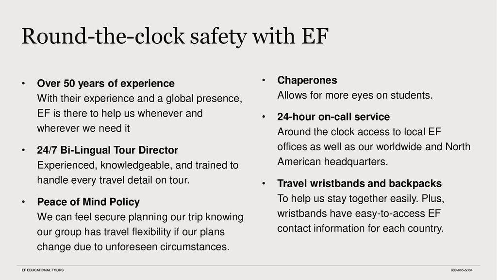 Round-the-clock safety with EF