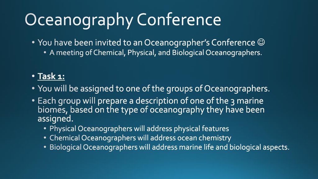 Oceanography Conference