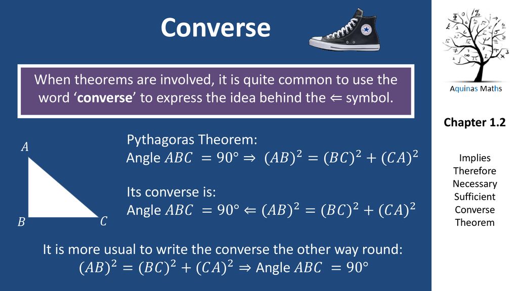 Angle 𝐴𝐵𝐶 =90°⇒ (𝐴 𝐵) 2 =(𝐵 𝐶) 2 +(𝐶 𝐴) 2