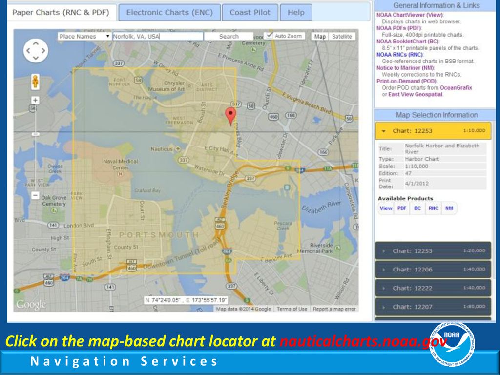 Noaa Chart Locator