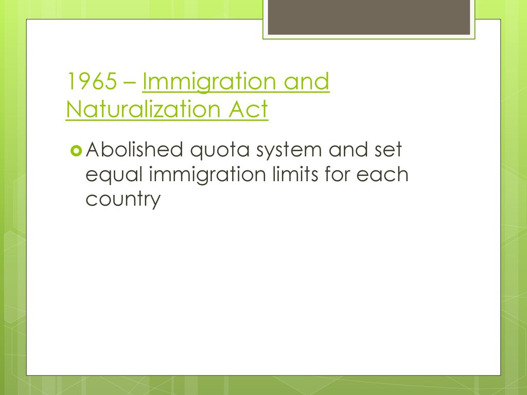 Timeline of American Immigration - ppt download