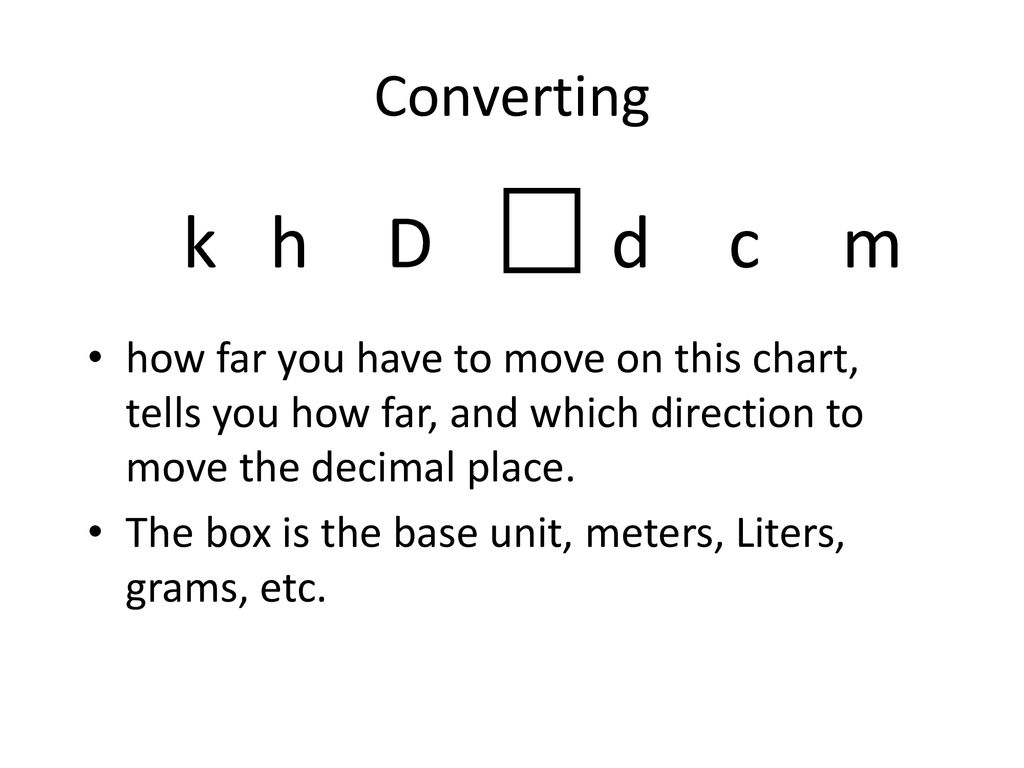 The Metric System. ppt download