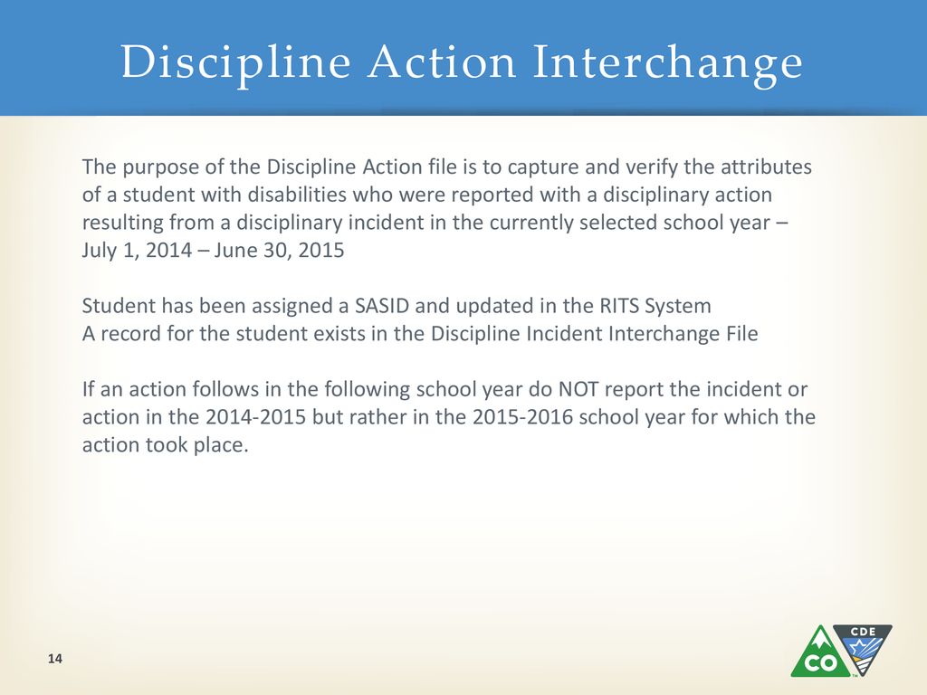 Discipline Action Interchange