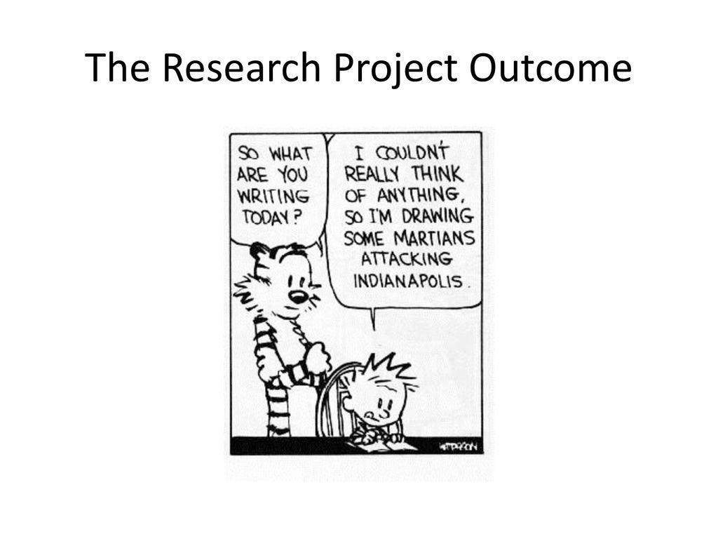 how to write a research project outcome