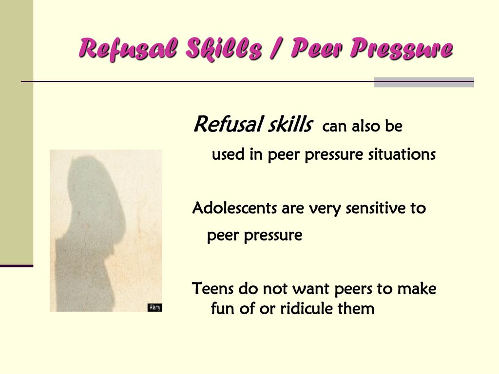 Refusal Skills And The Right To Say No Ppt Download