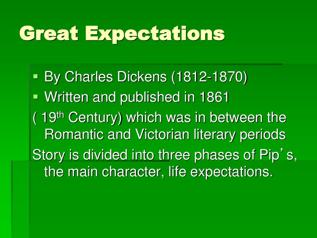 Great Expectations By Charles Dickens ( )