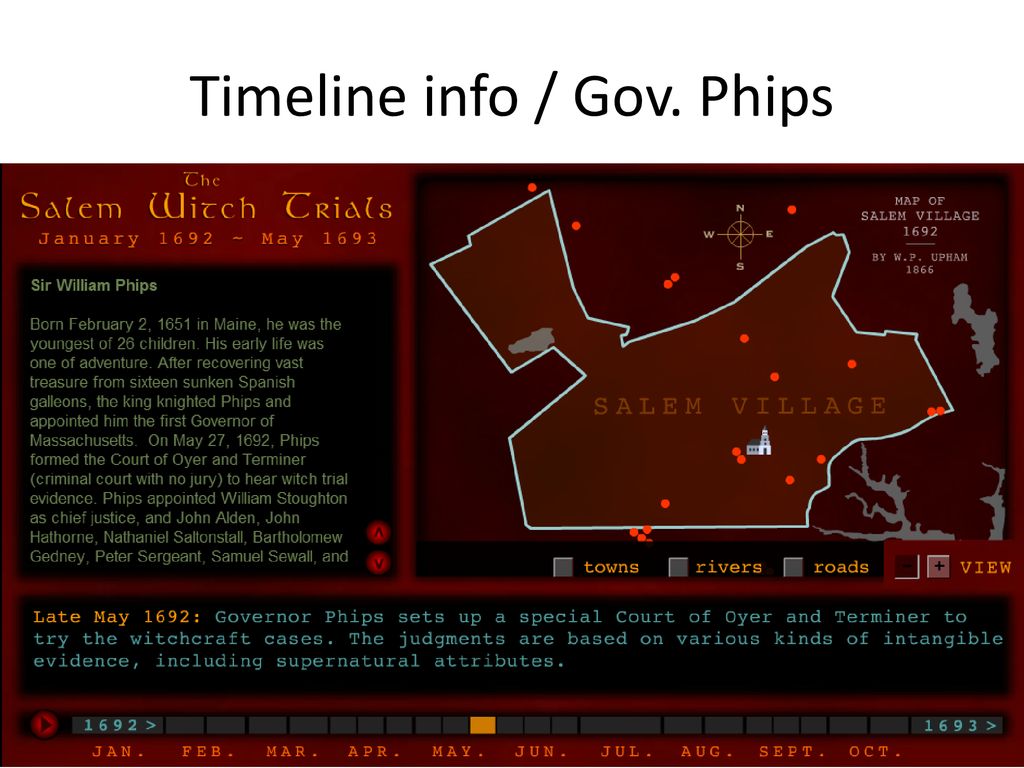 Timeline info / Gov. Phips