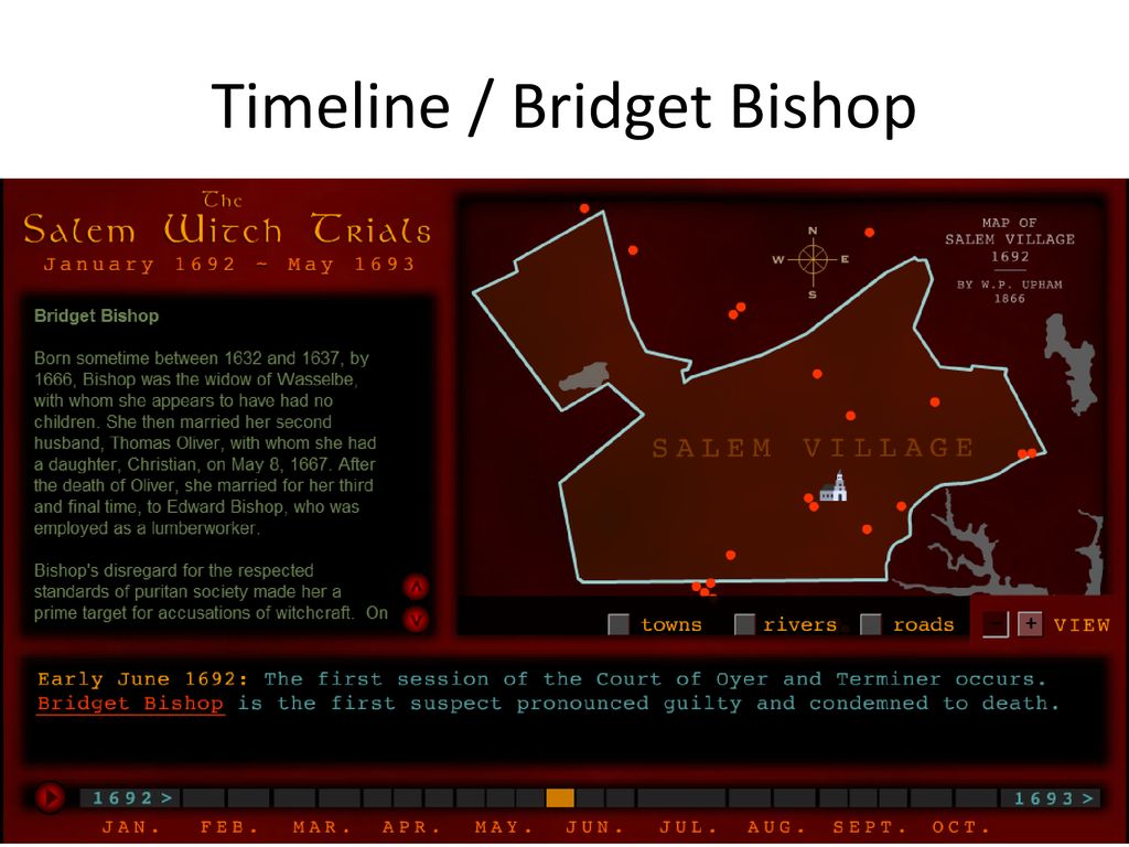 Timeline / Bridget Bishop