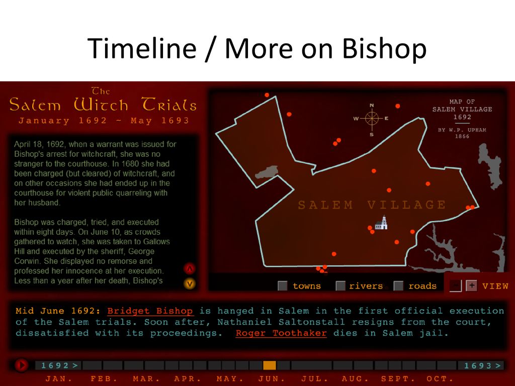 Timeline / More on Bishop