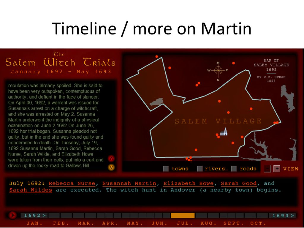 Timeline / more on Martin